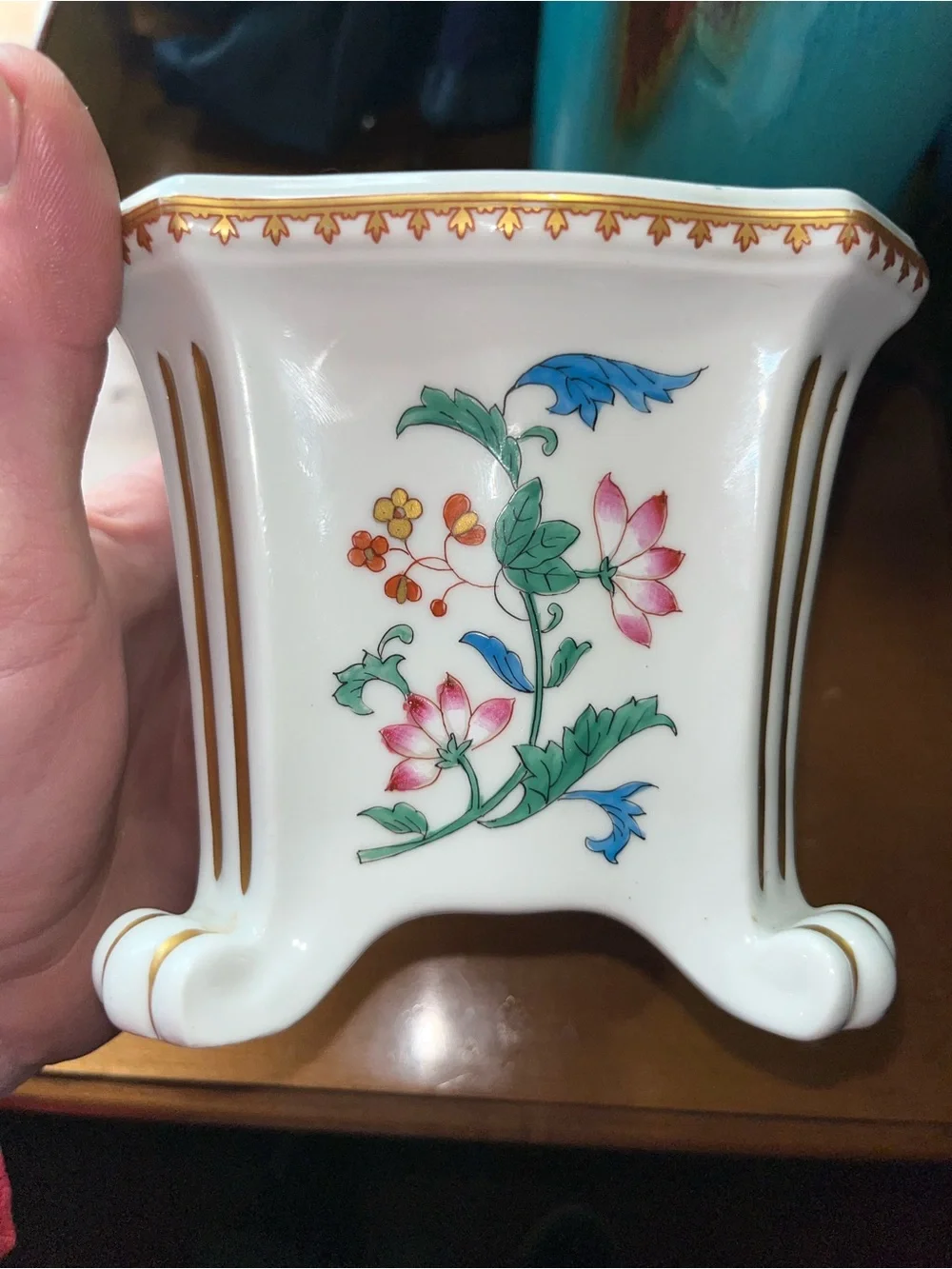 Porcelaine De Paris France Hand Painted For Tiffany & Co. Vase